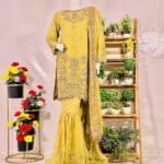 Embroidered Formal Gharara Set