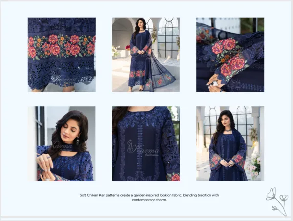 Fancy Suit With Chikankari Work - Image 4