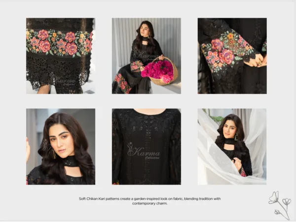 Fancy Suit With Chikankari Work - Image 8