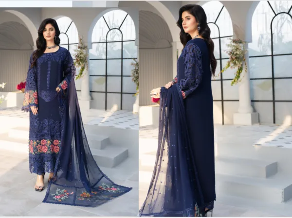 Fancy Suit With Chikankari Work - Image 3