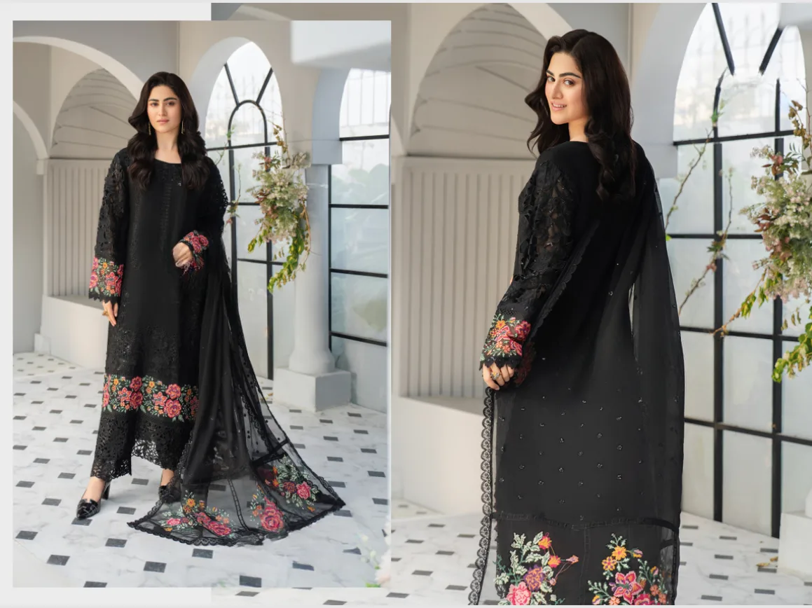 Fancy Suit With Chikankari Work - Image 7