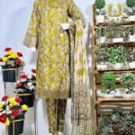 Embroidered Elegance Cotton Suit