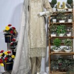 Graceful Embroidered Suit