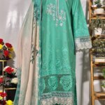 Graceful Bloom – 3PC Embroidered Suit