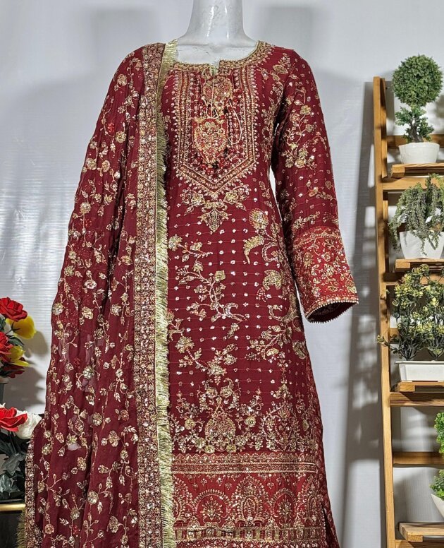 Fancy Embellished 3PC Suit