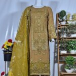 3 Piece Luxury Embroidered Suit