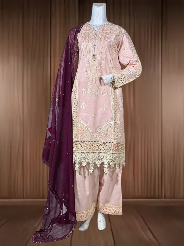 Embroidered 3-Piece Casual Suit - Image 2