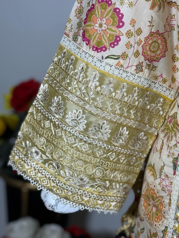Ornate Bloom Farshi Shalwar Set - Image 3