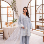 Slate Blue & Tassel Detail 3-Piece