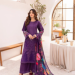 Deep Purple & Floral Print Suit