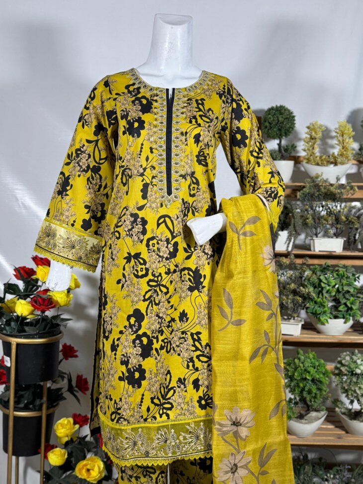 Floral Grace Printed 3-Piece Suit - Image 2